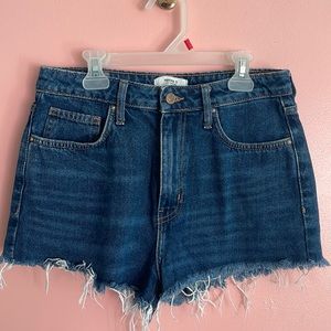 Dark denim forever 21 mini jean shorts